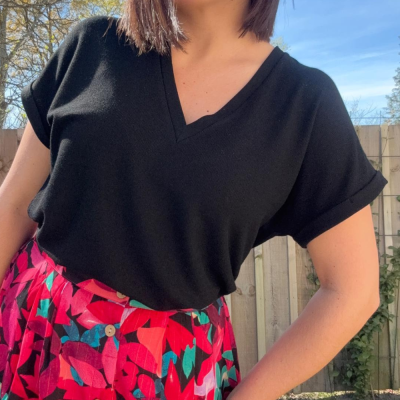 tshirt CAROLE (noir)