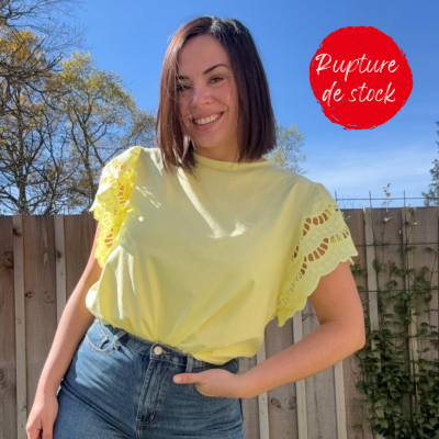tshirt FLORA (jaune)