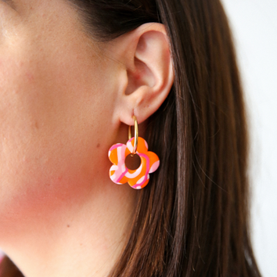 boucles ESTELLE (orange)