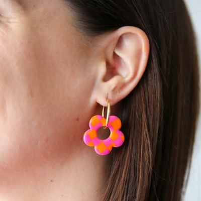 boucles ESTELLE (damier)