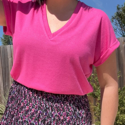 tee-shirt CAROLE (fuschia)