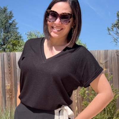 tee-shirt CAROLE (noir)